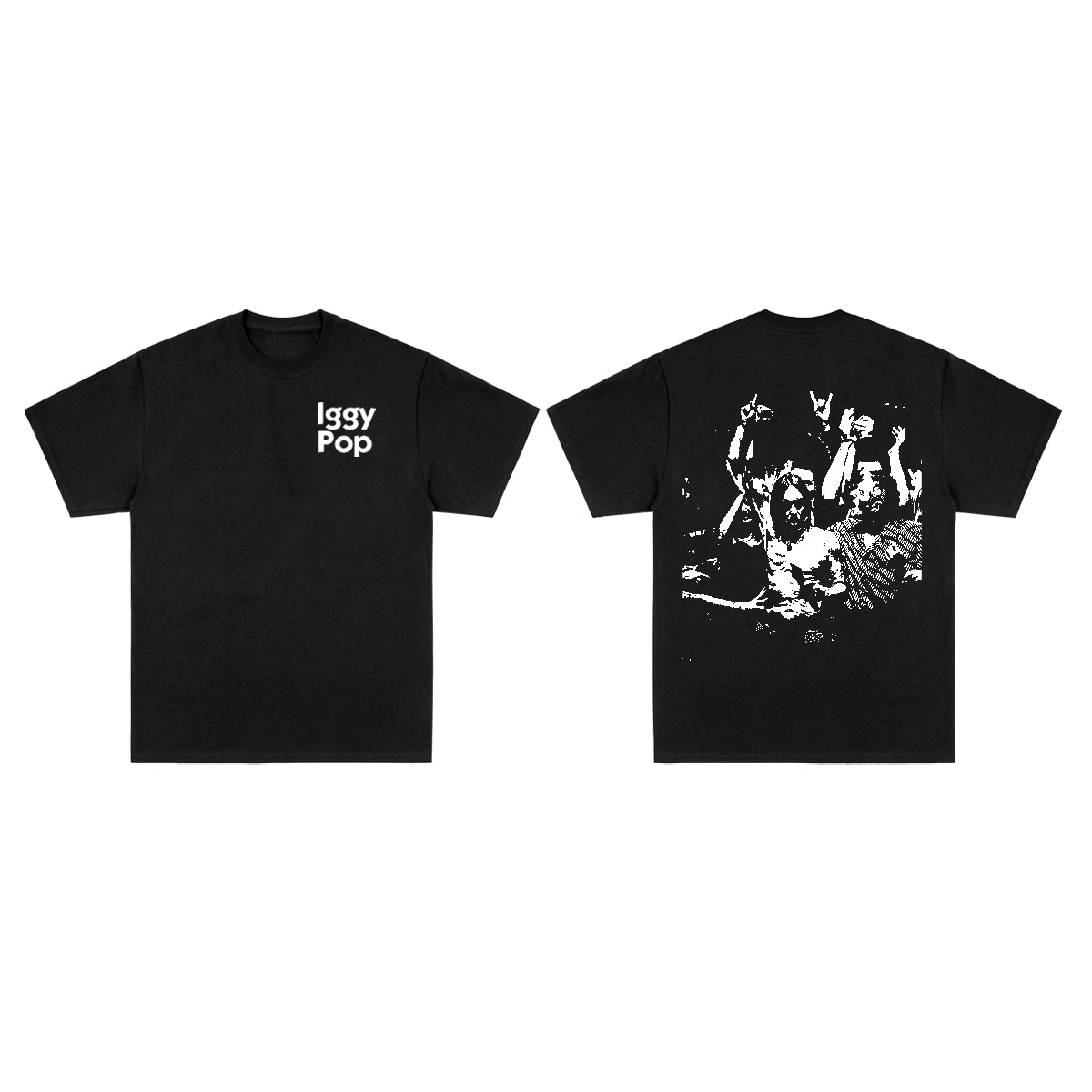IGGY POP Photo Black T-Shirt