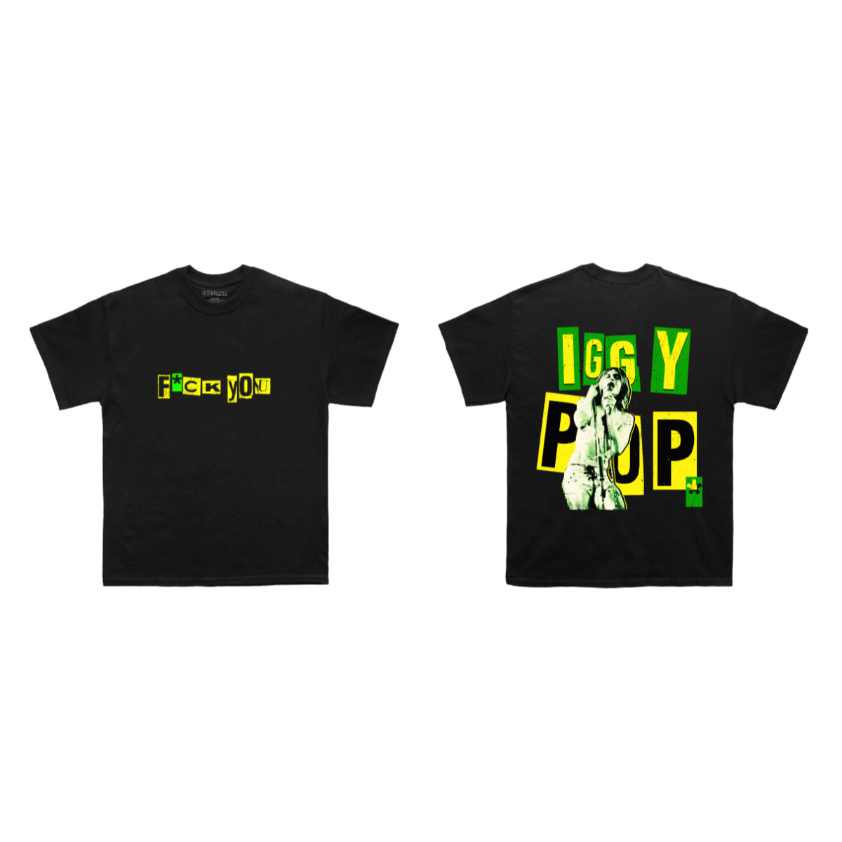 IGGY POP FU Tee Black