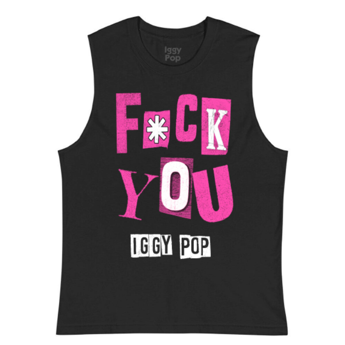 IGGY POP FU Muscle Tank Black