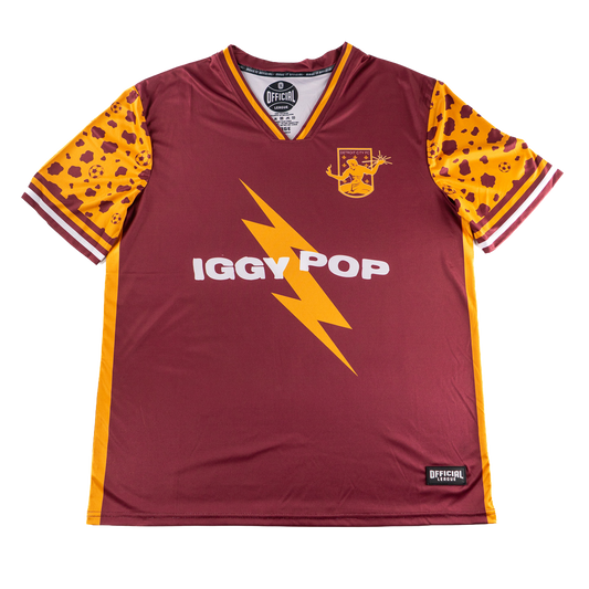 [ Iggy Pop x Detroit City FC ] Street Walking Cheetah Jersey
